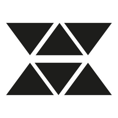 Siyah şekilli soyut üçgen şebeke deseni. EPS 10.