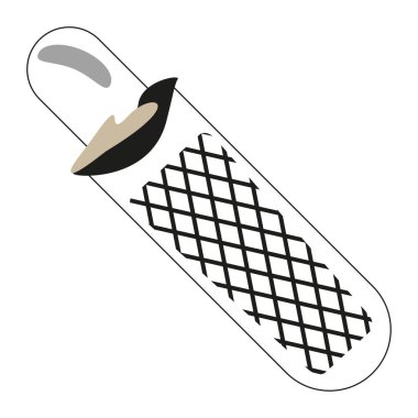 Siyah beyaz atıştırmalık. Tüp tatlı ikonu. Waffle vektör nesnesi. Krema malzemesi detayı. EPS 10.