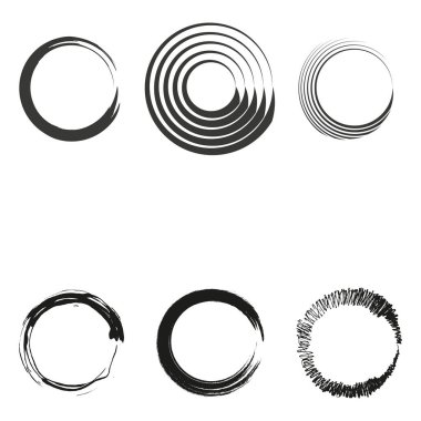 Çember döngü simgesi. Devamlı akış sembolü. Vektör döngüsü grafiği. Siyah yumuşak tasarım. EPS 10.