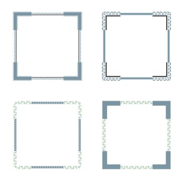 Kırmızı çerçeve simgesi. Cesur sınır sembolü. Canlı kare kenar. Vektör düz tasarım. EPS 10.