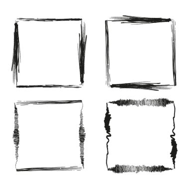 Altıgen çerçeve simgesi. Geometrik bağlantı sembolü. Vektör düğümü grafiği. Turuncu çizgili tasarım. EPS 10.