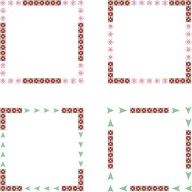Uçağın sınır çerçevesi. Uçaklarla kare düzeni. Uçan desen konsepti. Seyahat temalı dekorasyon. EPS 10.