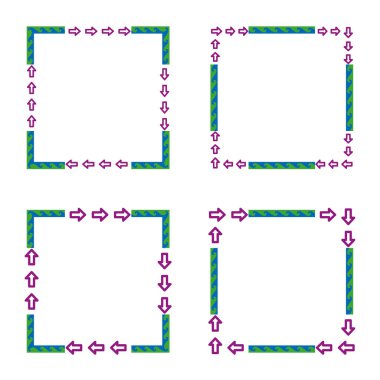 Soyut kablo sınırı. Dikenli köşe. Keskin modern şekil. EPS 10