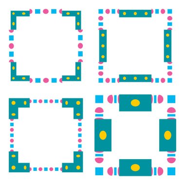 Yeşil nokta simgesi. Dairesel leke sembolü. Düz tasarım elemanı. Vektör nokta resmi. EPS 10.