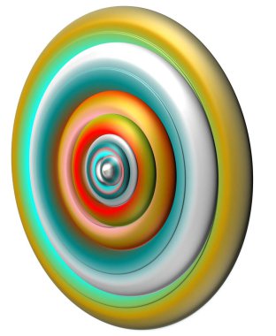 Abstract gradient radial circle various colors