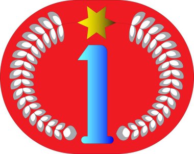 Laurel Çelenk ve Yıldızlı Bir Numaralı Rozet