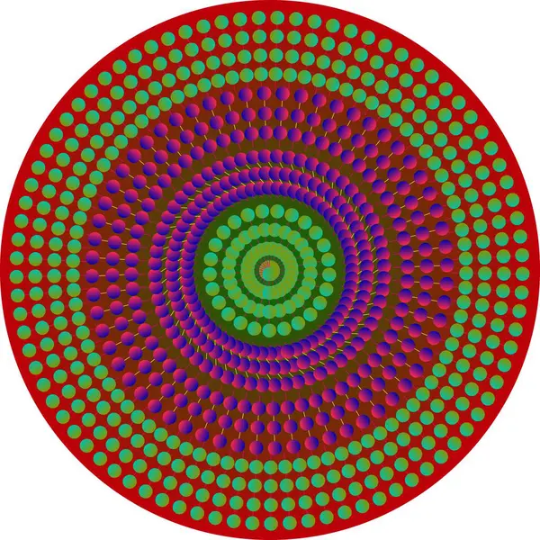 Nokta Desenli Eşmerkezli Çemberler