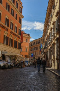 İtalya 'nın sonsuz Roma şehrindeki görkemli caddelerin ve mimarinin manzarası. Fotoğraf 29 Aralık 2024 'te Roma' da çekildi.