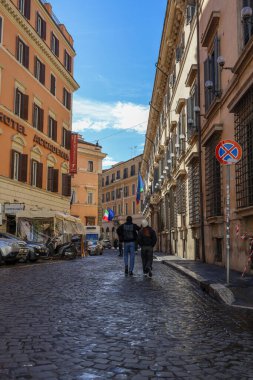 İtalya 'nın sonsuz Roma şehrindeki görkemli caddelerin ve mimarinin manzarası. Fotoğraf 29 Aralık 2024 'te Roma' da çekildi.