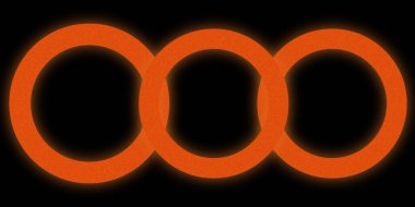 Siyah arkaplanda daireler çizen renkli soyut bir tasarım. Renkli daireler ve siyah arkaplan üzerine sıçramalar içeren soyut tasarım.