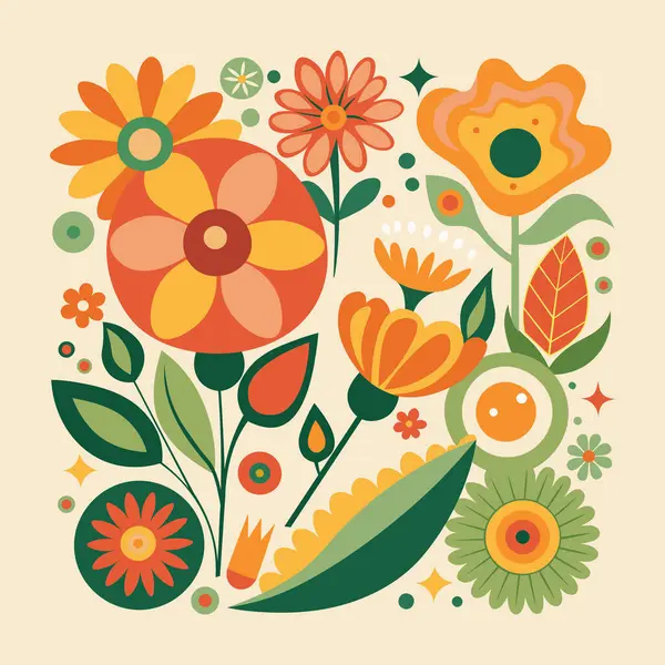 Çiçeksiz arka plan vektör çizimi