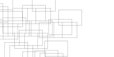 Küplerle soyut arkaplan. Modern geometrik arka plan. İnce, üst üste binen siyah şebeke desenleri olan minimalist beyaz bir zemin. Soyut gümüş, kusursuz desen. Parıldayan arkaplan.
