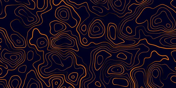 Topografik çizgi haritalı siyah arkaplan üzerinde soyut gradyan çok renkli. Topografik kanyon geometrik harita kıvrımlı katmanları ve gölgesi olan rahatlama dokusu.