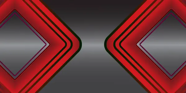 Gri dairesel ağ dizaynı üzerinde boş alanı olan soyut kırmızı gümüş ok modern fütüristik arka plan. Kırmızı oklarla Geometrik desen tasarımı. Soyut kırmızı ok geleceğin teknolojisi gri metal bg.