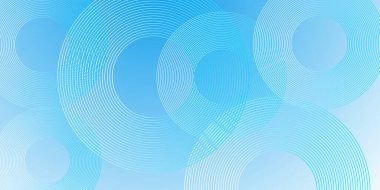 Soyut çember çizgileri, modern soyut arkaplan, mavi beyaz kademe basit. Basit grafik elementler. Fütürist bir kavram. Noktalı ve daire şeklinde mavi gradyan minimal vektör arkaplanı. 
