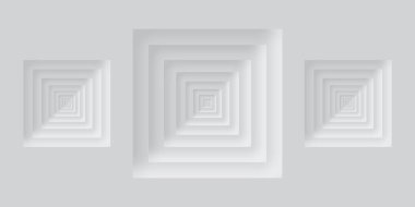 Güzel, soyut, pürüzsüz, aydınlatmalı beyaz bir arka plan. Saf beyaz bir zemin sunan minimalist bir estetik. Üst üste binen Kareli Minimalist Tasarım.