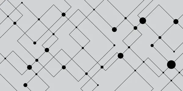 Küplerle soyut arkaplan. Modern geometrik arka plan. Soyut beyaz arkaplan. Tasarım için vektör illüstrasyonu. Bağlı çizgi ve noktalarla Geometrik soyut arkaplan. Çizgi Vektörü.