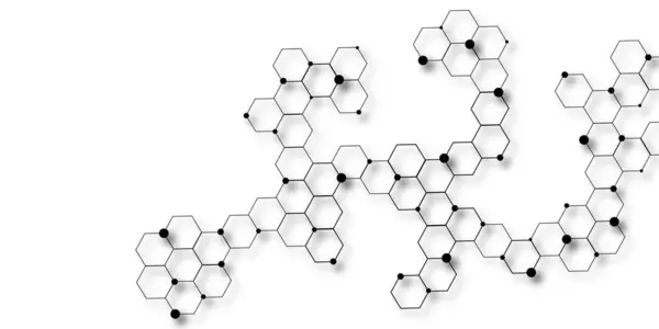 Çizgi teknolojisiyle soyut bir arkaplan. Modern basit stil altıgen grafik konsepti. Soyut altıgen çokgen arka plan vektörü. Altıgenli beyaz ızgara karo altıgen yaratıcı arkaplan