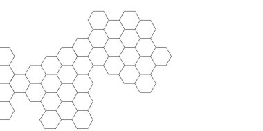Geometrik şekilli ve altıgen desenli soyut bir arkaplan. Teknoloji vektörü soyut arkaplan ve altıgen örgüsü. Gri altıgen deseni. Soyut beyaz altıgen arkaplan.