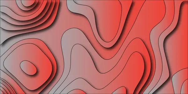 Vektör çizimi için soyut gerçekçi açık kahverengi kağıt kesimi dekorasyonu. Soyut renkli 3D çok katmanlı kağıt sıvı geometrik desen topoğrafya arkaplanı.