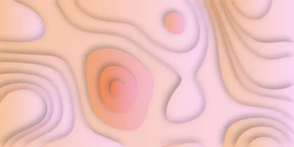 Vektör çizimi için soyut gerçekçi açık kahverengi kağıt kesimi dekorasyonu. Soyut renkli 3D çok katmanlı kağıt sıvı geometrik desen topoğrafya arkaplanı.