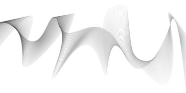 Siyah zemin üzerinde soyut eğri geometrik dalga çizgisi. Modern çoklu renk değişen dalga çizgileri. Arka planda teknoloji soyut dalga çizgileri var. Gelecekçi teknoloji konsepti. Vektör illüstrasyonu