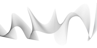 Siyah zemin üzerinde soyut eğri geometrik dalga çizgisi. Modern çoklu renk değişen dalga çizgileri. Arka planda teknoloji soyut dalga çizgileri var. Gelecekçi teknoloji konsepti. Vektör illüstrasyonu