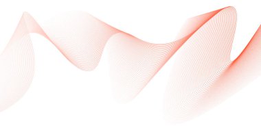 Soyut kırmızı, beyaz dalgalı çizgiler Dijital frekans iz eşitleyici arka plan. Dalga çizgileri karıştırma aracı kullanılarak oluşturuldu. Grafik tasarımı pankart iş dalgası. Soyut kırmızı, beyaz dalga çizgi vektörü.