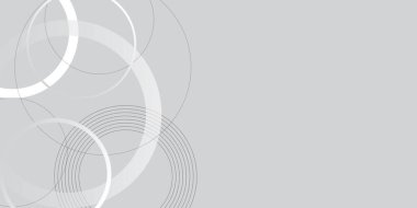 Çember beyaz soyut geometrik arkaplan ile soyut arkaplan. Minimum geometrik beyaz ve mavi çember arka plan ve altın çizgi. Beyaz geometrik soyut arka plan örtüşmesi.