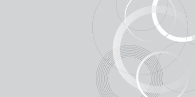 Çember beyaz soyut geometrik arkaplan ile soyut arkaplan. Minimum geometrik beyaz ve mavi çember arka plan ve altın çizgi. Beyaz geometrik soyut arka plan örtüşmesi.