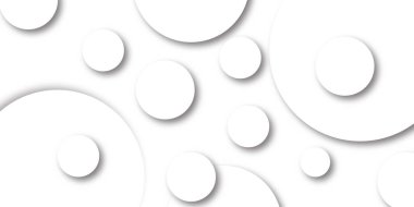 Soyut beyaz daire şekli geometrik çizgi arkaplanı. soyut kusursuz modern beyaz ve gri renkli teknoloji kavramı geometrik daire vektör arkaplan neomorphs tarzı poster, pankart tasarımı