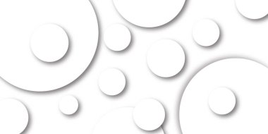 Soyut beyaz daire şekli geometrik çizgi arkaplanı. soyut kusursuz modern beyaz ve gri renkli teknoloji kavramı geometrik daire vektör arkaplan neomorphs tarzı poster, pankart tasarımı