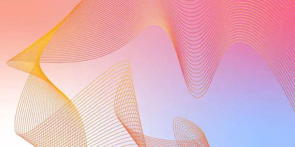 Lüks, dalgalı, soyut bir arka plan ve renkli bir unsur. Gelecekçi teknoloji konsepti. Karıştırma aracı kullanılarak oluşturulan çizgilerle dalga. Soyut frekans ses dalgası çizgileri ve bükülmüş eğri çizgileri bg.