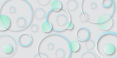 Gradyan daire halkalı soyut beyaz arkaplan. Spiral ses dalgası ritmi. Çember beyaz soyut geometrik arkaplan ile soyut arkaplan tasarım içinde yumuşak beyaz kağıt daireler.