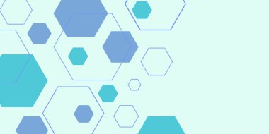 beyaz ve mavi teknoloji altıgen soyut arka plan. Soyut mavi altıgen ya da dijital teknoloji arka planı. Soyut altıgen arkaplan. Fütürist soyut bal peteği mozaik gri teknoloji BG.