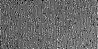 Soyut Turing organik duvar kağıdı arka planı. Biyolojik şekilli doğrusal tasarım. Memphis 'teki organik hatlar. 260 Turing reaksiyon difüzyon monokromsuz desen ve kaotik hareket.