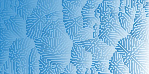 Reaksiyon-difüzyon ya da güven şablonu. Soyut güvenilir organik duvar kağıdı Turing reaksiyonu difüzyon monokromsuz düzensiz kaotik hareket. Üretken algoritma saykodelik arkaplan.