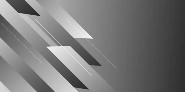 Gri gradyanlar arka planında soyut çizgiler desen teknolojisi. Vektör illüstrasyon soyut grafik tasarım afiş şablonu. Modern gri soyut vektör uzun afiş arkaplanı.