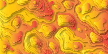 Soyut eğri ızgara haritası ve topo kontur gradyan renk arkaplanı. Topografik hatlar. Topografik harita. Coğrafi dağ rahatlaması. Soyut satır arkaplanı. İçerik Haritaları.