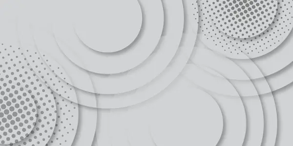 Gri ve beyaz soyut arkaplan yarım tonlu daire noktalı. Temel yarım tonlu noktalar gri ve beyaz renkte etki eder. Yarı ton etkisi. Geometrik Çember etkisi biçimi. Modern minimalist afiş arkaplanı.