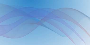 Soyut Işık Parçacıkları Dalgası. Lacivert arkaplandaki mor ve mavi noktalar ve çizgiler. Farklı geometrik desenlere sahip soyut renkli bir arkaplan. Modern çağda canlı dijital dalga biçimleri.