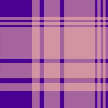 Mor ve pembe tonlarda kusursuz ekoseli desenler kumaş, tekstil, dijital arka plan ve modern tasarımlar için mükemmel. Bu tartan deseni moda, ambalaj kağıdı..