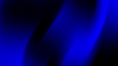 Parlak ve Modern Tasarım Uygulamaları için Pürüzsüz Akış Dokuları ile Koyu Mavi Gradyan Hareketi Arkaplanı