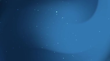 Modern Dijital Tasarımlar İçin Aydınlık Dalgalarla Yıldızlı Koyu Mavi Gradyan Arkaplanı