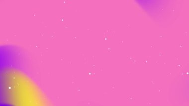 Pembe Mor Soyut Gradyan Parçacık Animasyonu, Rüya Neon Parıltısı, Yüzen Işık Hareketi