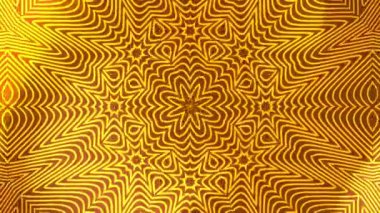 Detaylı geometrik mandala, çarpıcı renkler, sanatsal ve düşünceli hikaye anlatımı