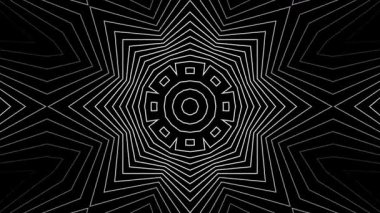 Süslü mandala sanat eserleri, siyah ve beyaz kutsal çiçek deseni, detaylı simetri