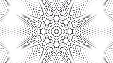 İfade eden siyah beyaz mandala sanatı, bohem simetrik çiçek deseni, soyut kutsal el yapımı tasarım, etnik geometrik füzyon, ruhani süsleme motifi.