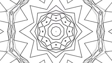 Siyah ve beyaz kutsal mandala sanat eserleri, karmaşık simetrik çiçek tasarımı, süs dengesi, manevi motif, detaylı soyut desen
