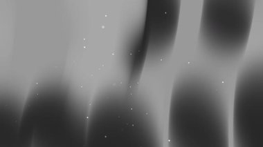 Uçan toz efektli soyut siyah parçacık hareketi arka planı, sinematik görseller, dijital sanat ve modern tasarım projeleri için mükemmel